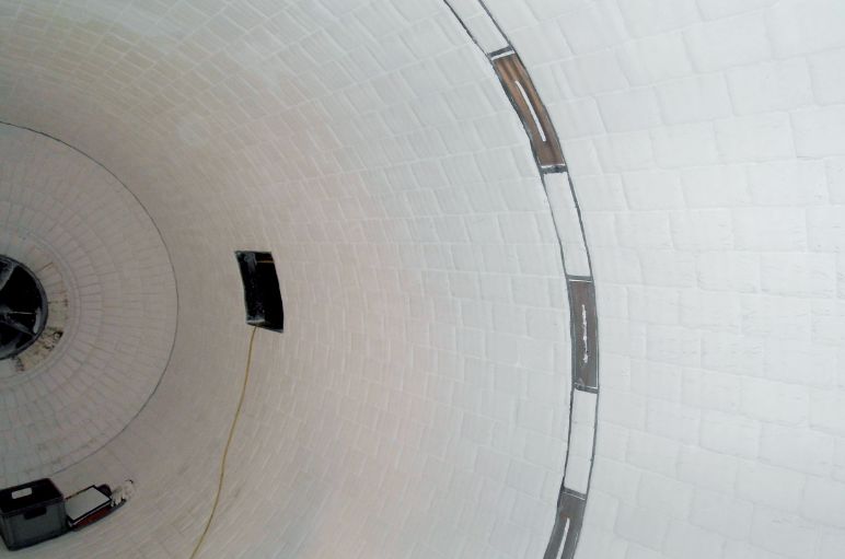 Molino blanco desde el interior