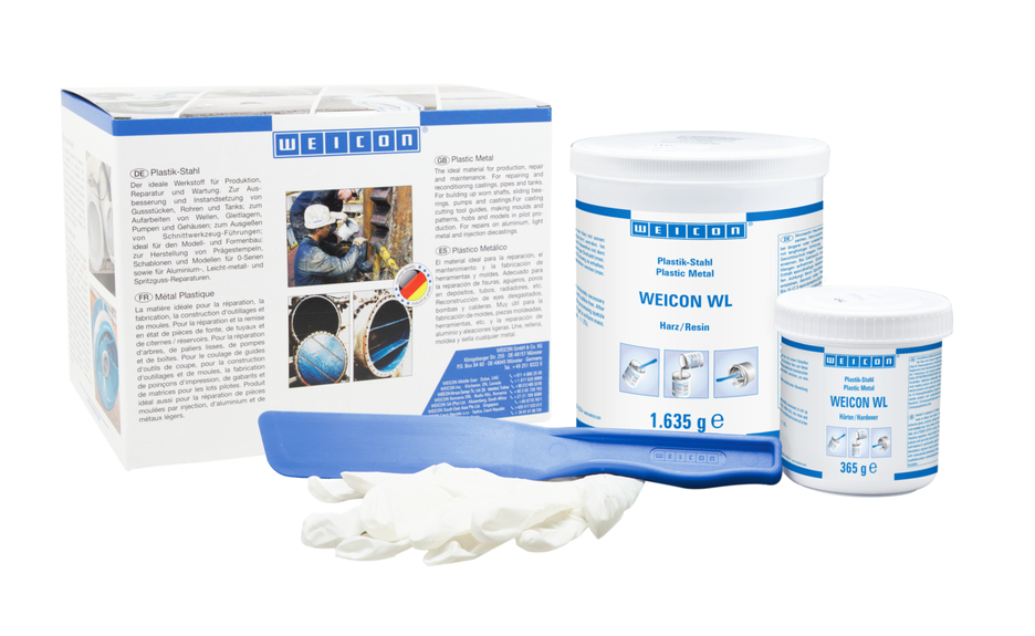 WEICON WL | Sistema de resina epoxi con relleno cerámico para una elevada protección contra el desgaste