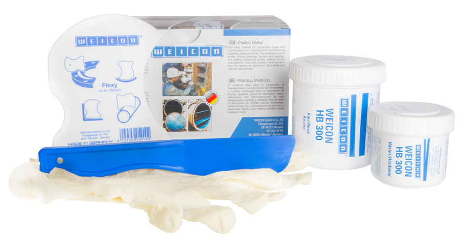 WEICON HB 300 | sistema de resina epoxi resistente a altas temperaturas para reparaciones y moldeo WEICON HB 300 | sistema de resina epoxi resistente a altas temperaturas para reparaciones y moldeo