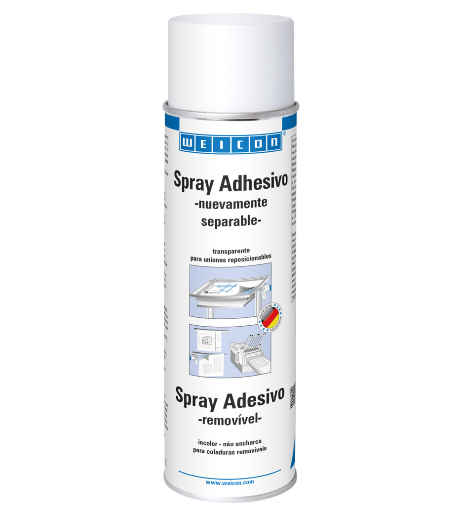 Spray Adhesivo nuevamente separable | adhesivo de contacto pulverizable para materiales ligeros