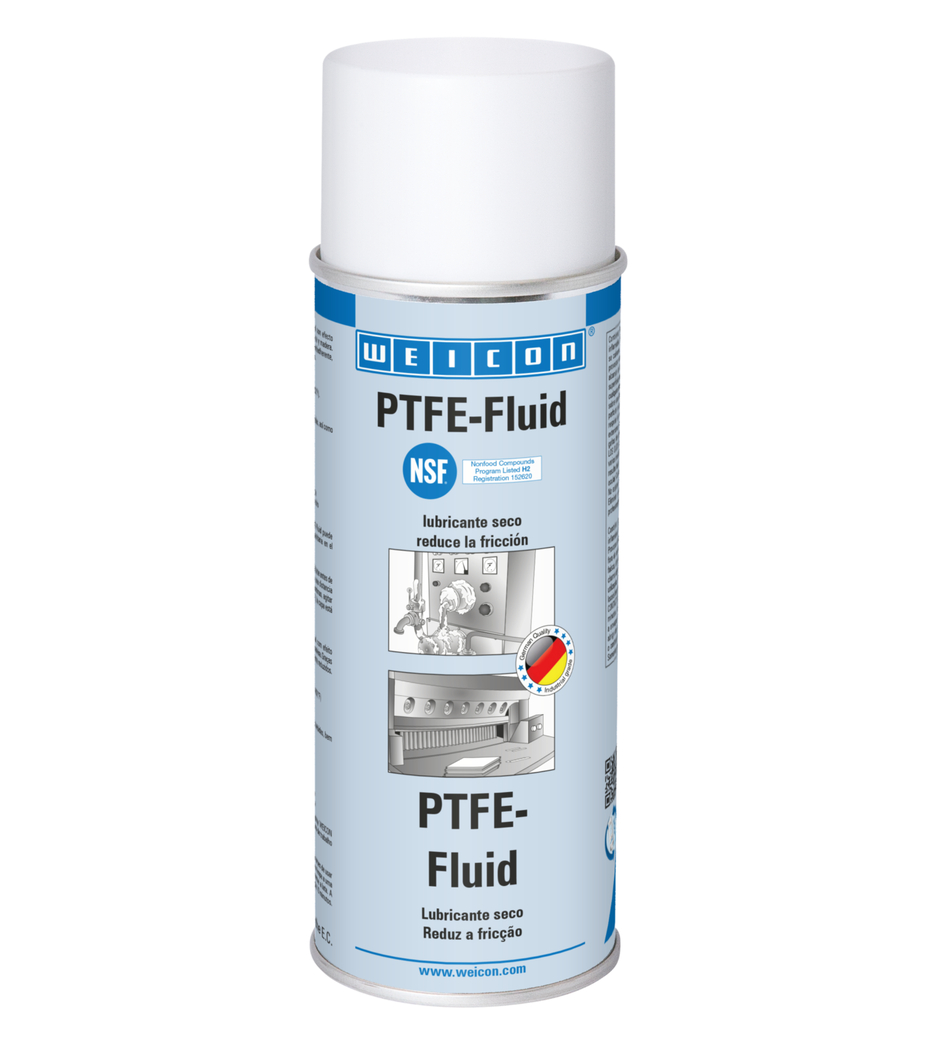 PTFE-Fluid | aceite lubricante seco sin grasa para el sector alimentario NSF H2