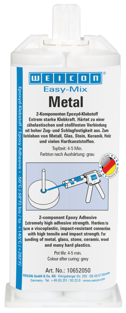 Easy-Mix Metal Adhesivo Epoxi | Adhesivo epoxi para el pegado de piezas metálicas Easy-Mix Metal Adhesivo Epoxi | Adhesivo epoxi para el pegado de piezas metálicas