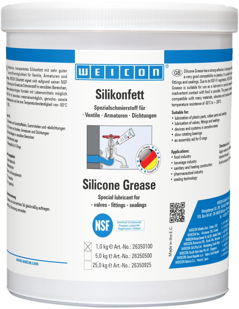 Grasa de Silicona | grasa lubricante de calidad alimentaria