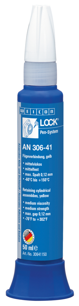 WEICONLOCK® AN 306-41 Retención de Piezas Cilíndricas | para rodamientos, ejes y casquillos, alta resistencia media, viscosidad media WEICONLOCK® AN 306-41 Retención de Piezas Cilíndricas | para rodamientos, ejes y casquillos, alta resistencia media, viscosidad media