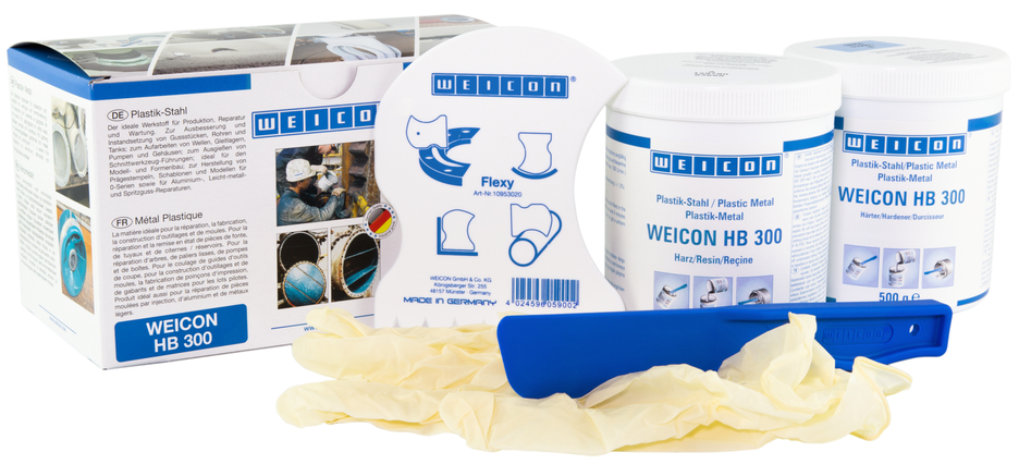 WEICON HB 300 | sistema de resina epoxi resistente a altas temperaturas para reparaciones y moldeo WEICON HB 300 | sistema de resina epoxi resistente a altas temperaturas para reparaciones y moldeo
