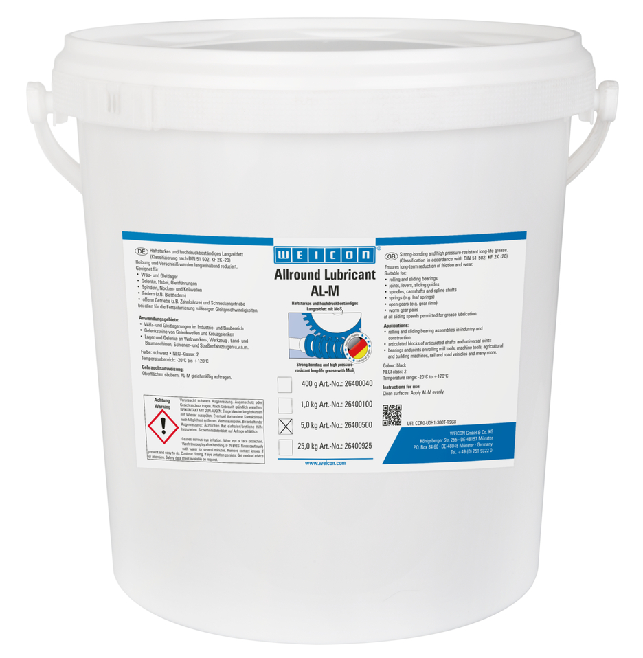 AL-M Grasa de Alto Rendimiento | Lubricación a largo plazo con MoS2