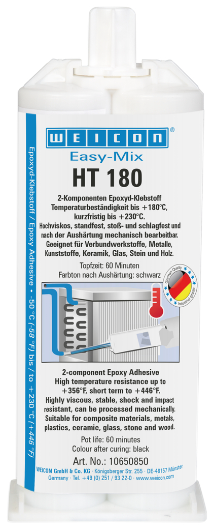 Easy-Mix HT 180 Adhesivo Epoxi | Adhesivo epoxi resistente a altas temperaturas hasta 180°C