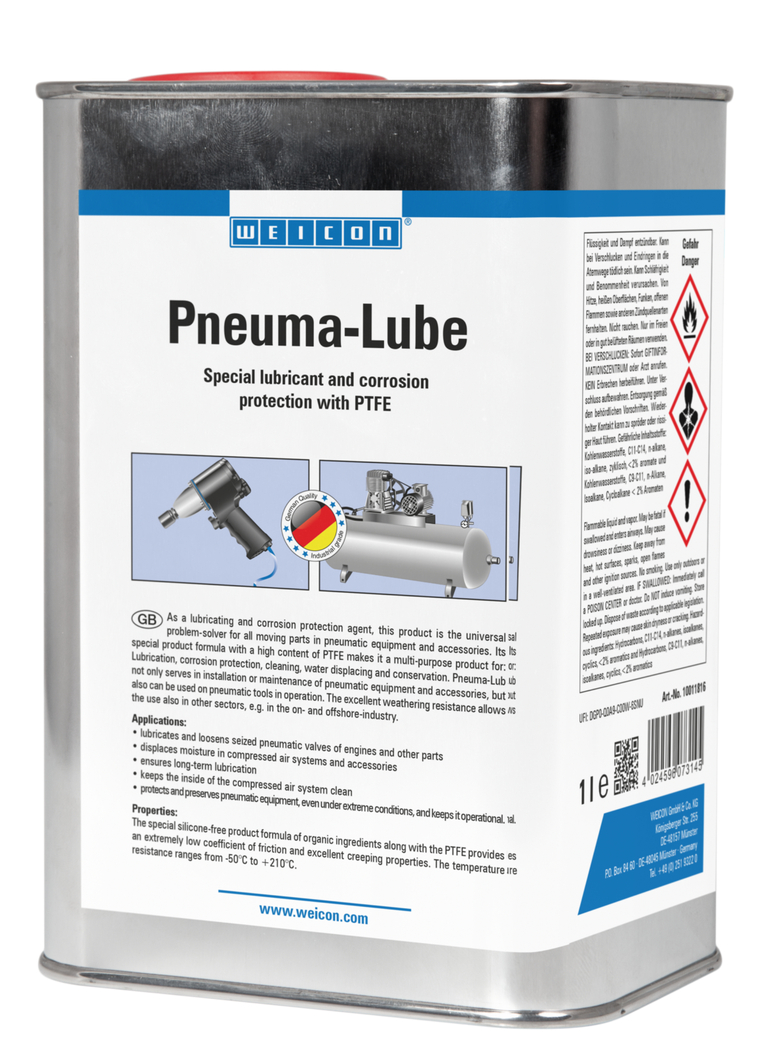 Pneuma-Lube | lubricante con PTFE para herramientas neumáticas