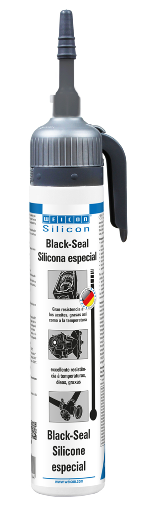 Black-Seal Silicona Especial | sellador permanentemente elástico para zonas resistentes al aceite o la grasa