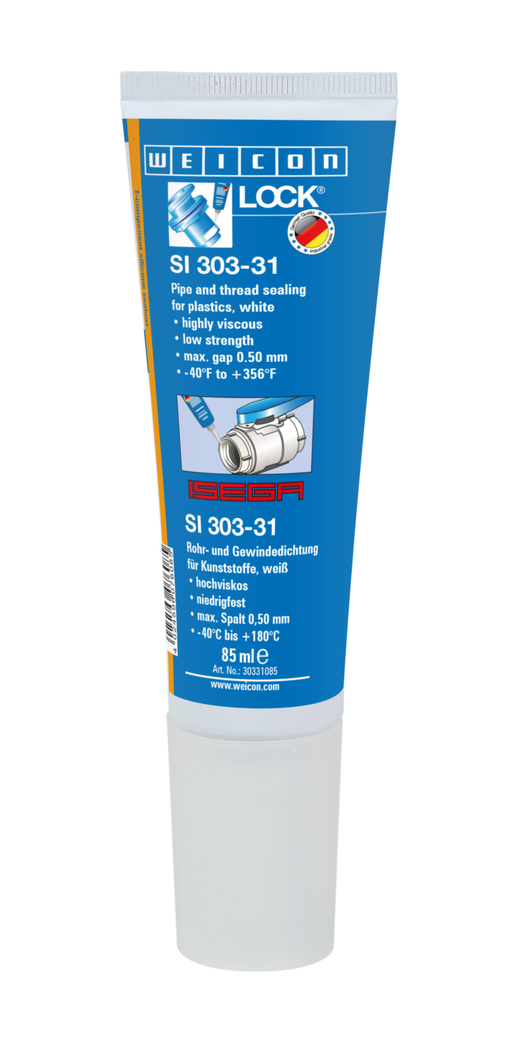 WEICONLOCK® SI 303-31 Sellado de tuberías y roscas | baja resistencia, alta viscosidad, con certificación ISEGA WEICONLOCK® SI 303-31 Sellado de tuberías y roscas | baja resistencia, alta viscosidad, con certificación ISEGA