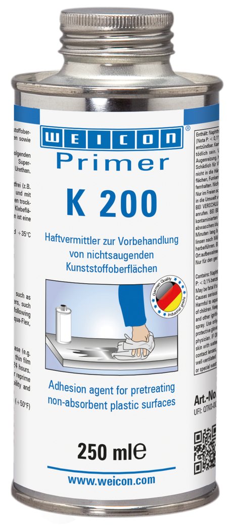 Primer K 200 | adhesivo para superficies de plástico no absorbentes Primer K 200 | adhesivo para superficies de plástico no absorbentes